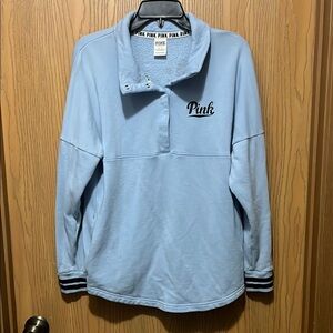 Victoria's Secret PINK Light Blue Pullover with pockets